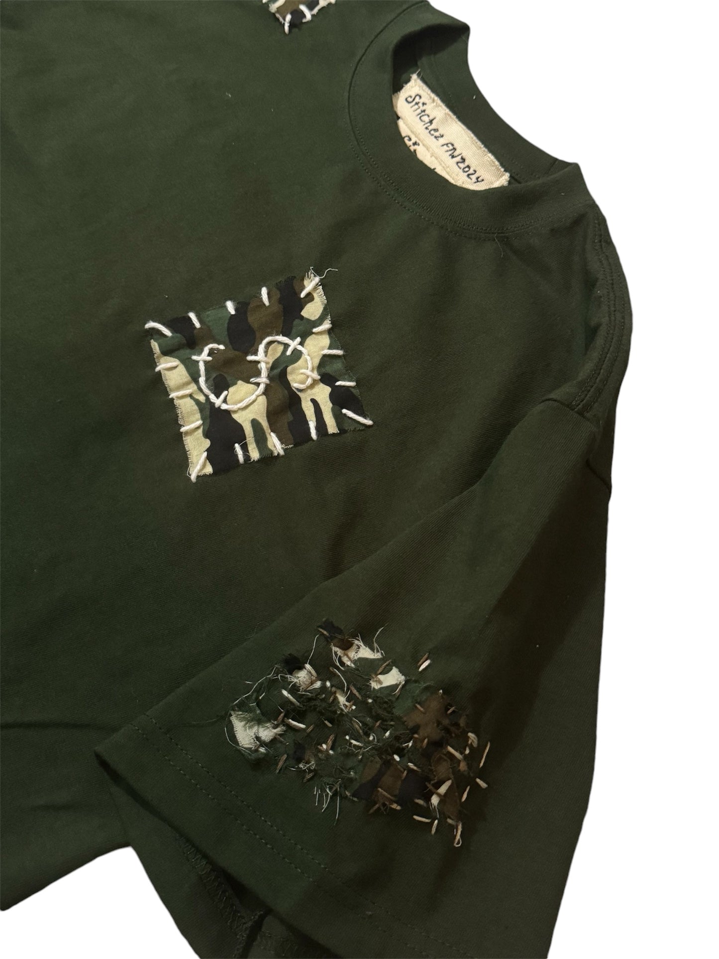 Patched Camo Shirt
