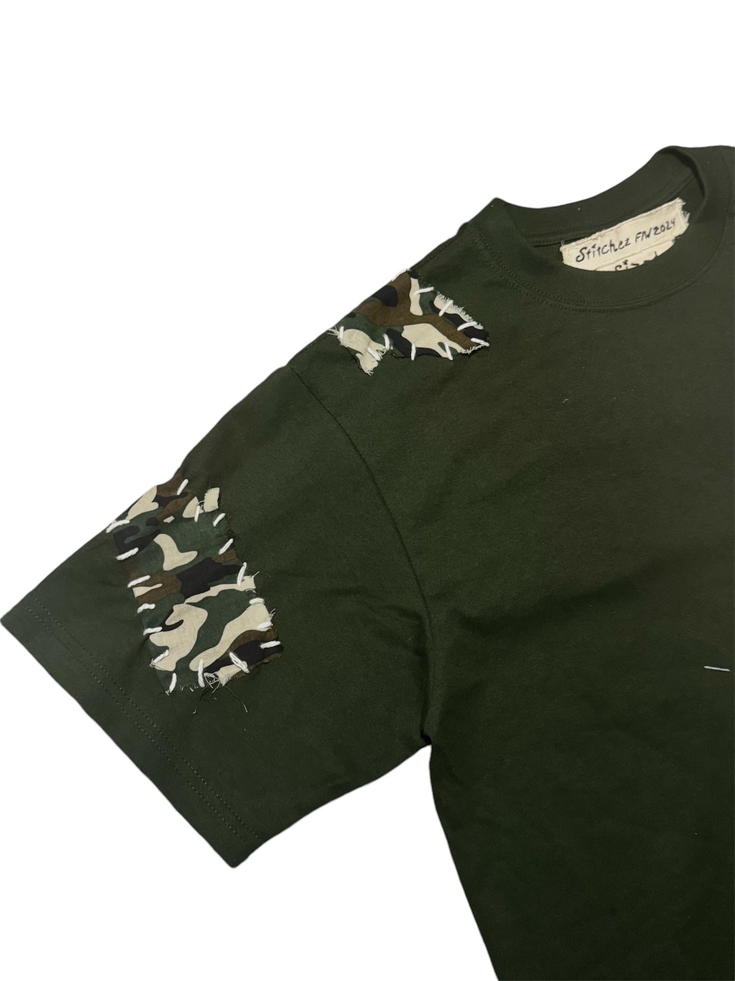 Patched Camo Shirt