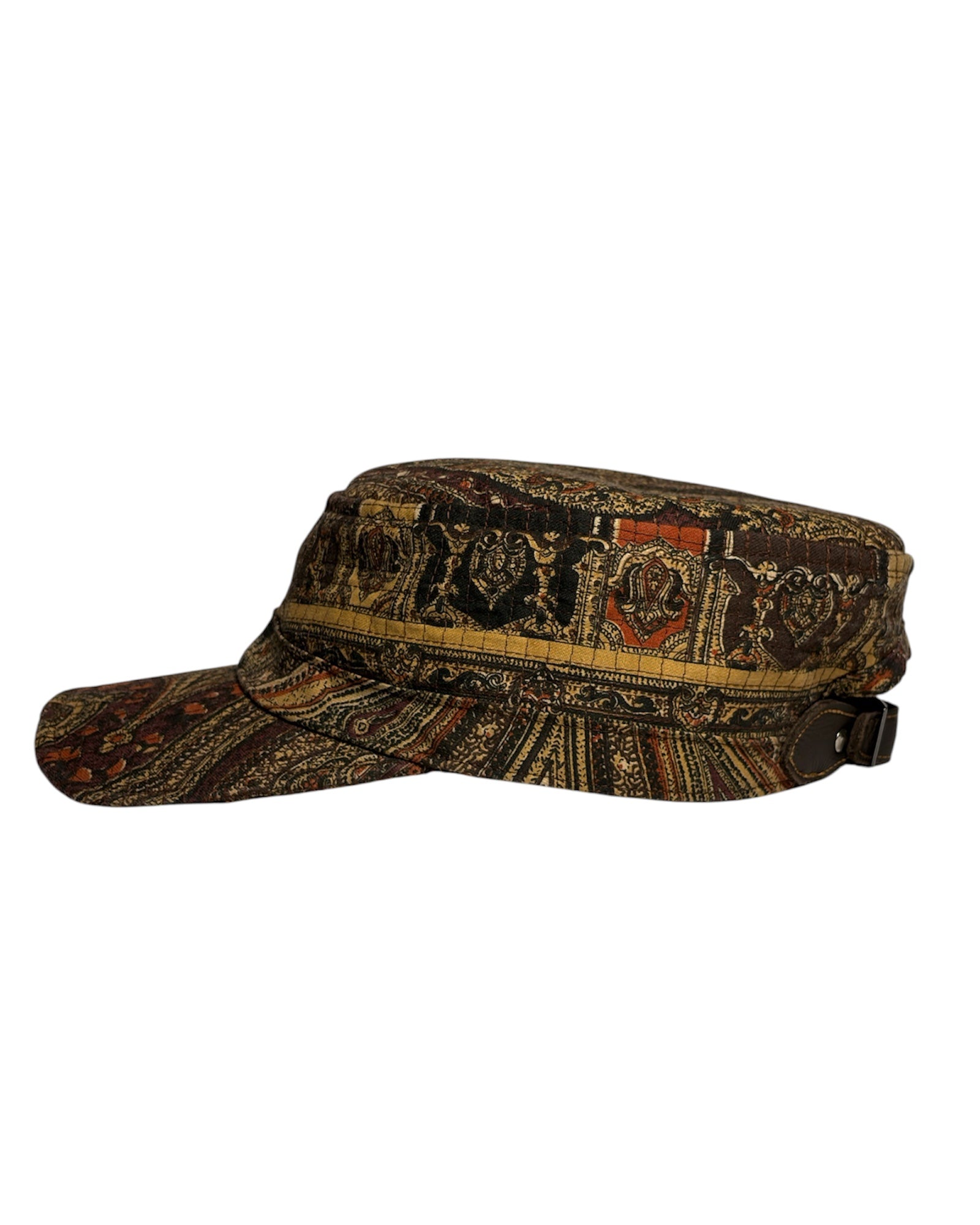 1/1 Brown Grid Cadet Hat