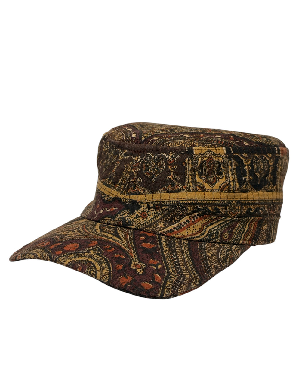1/1 Brown Grid Cadet Hat