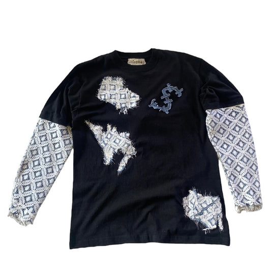 1/1 Lace Denim Long sleeve