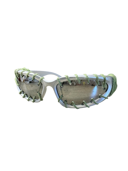 Green Stitched Glasses
