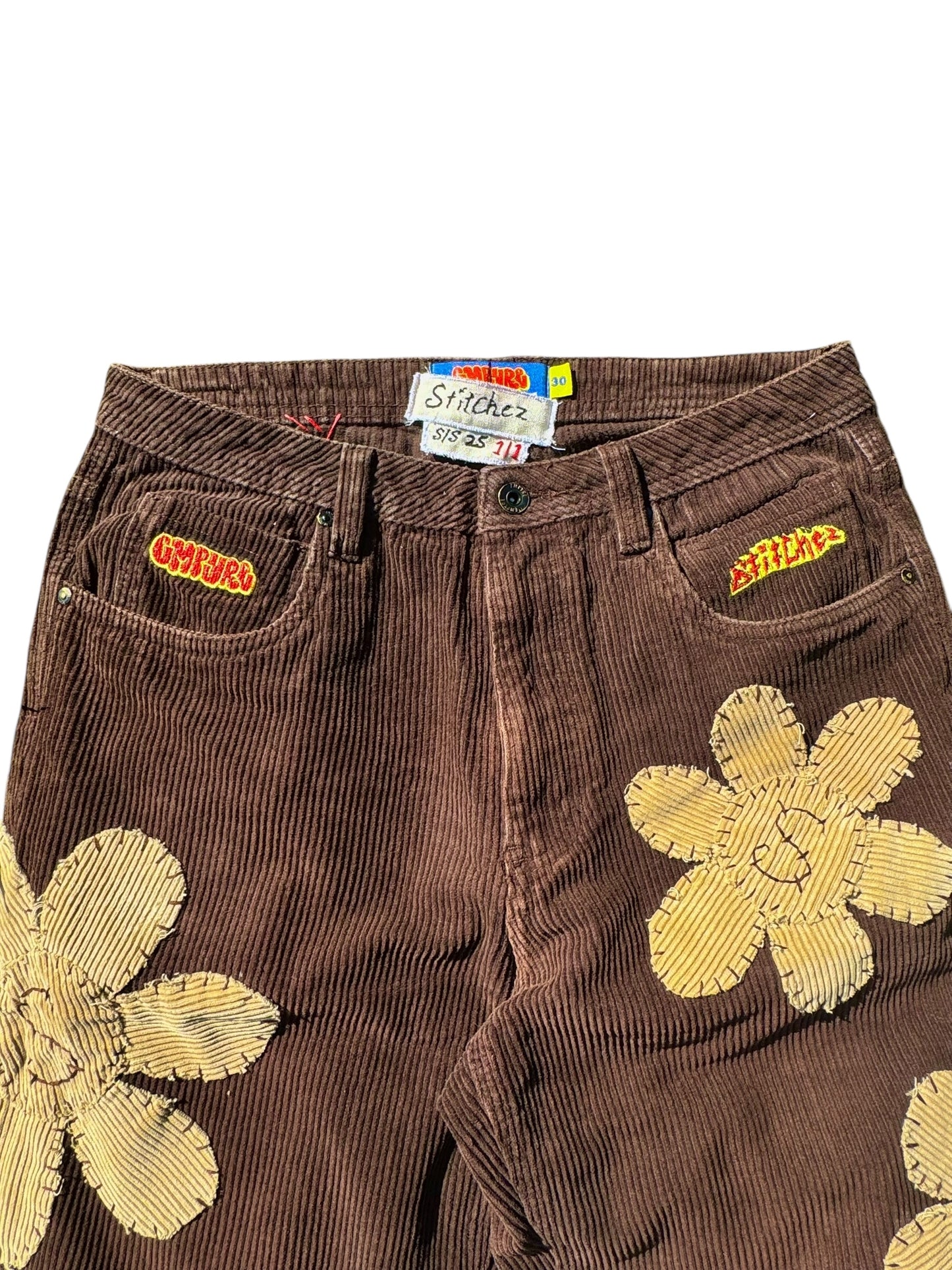 1/1 Two Tone Flower Corduroys
