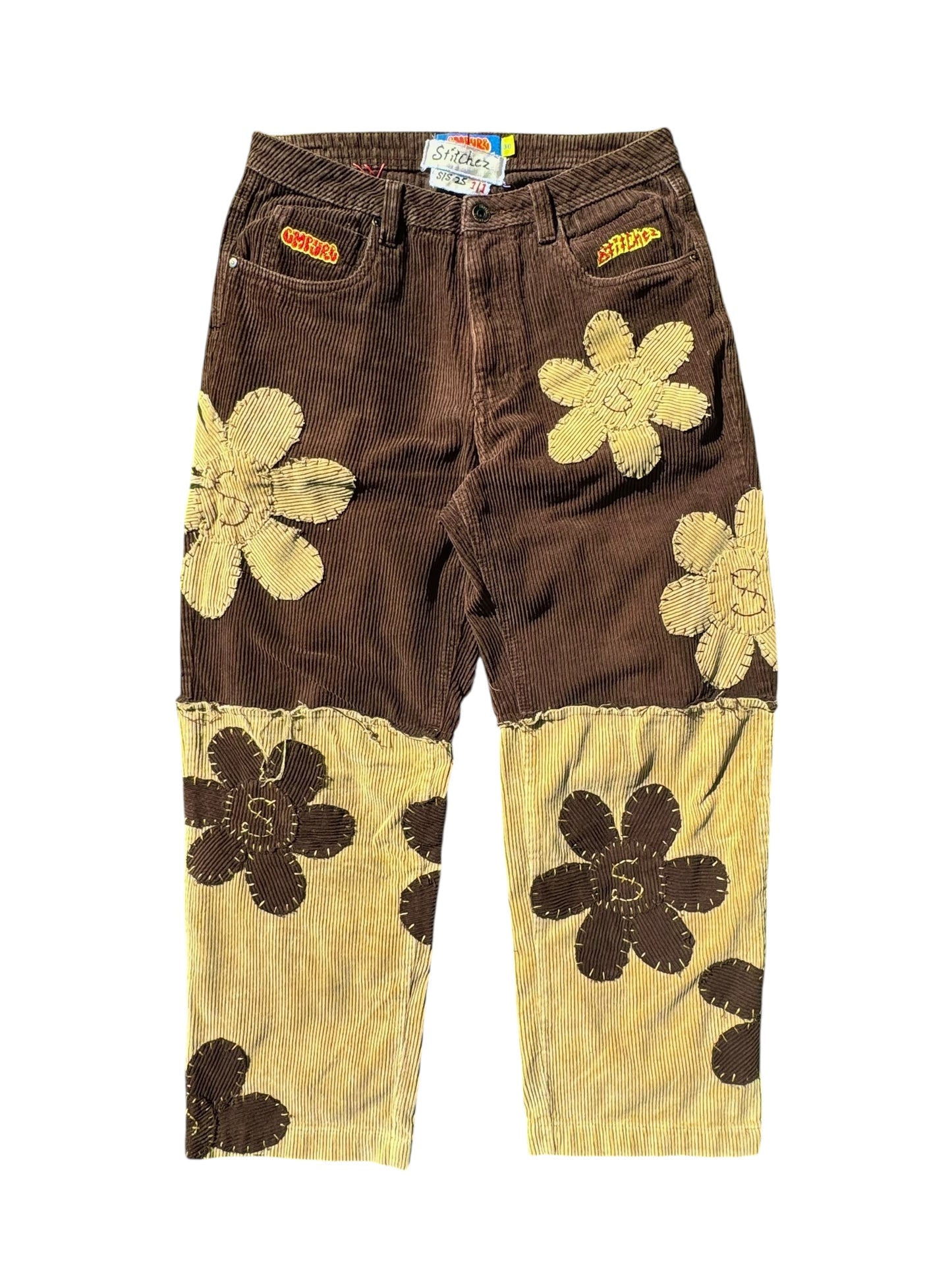 1/1 Two Tone Flower Corduroys