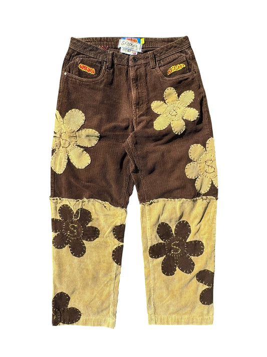 1/1 Two Tone Flower Corduroys